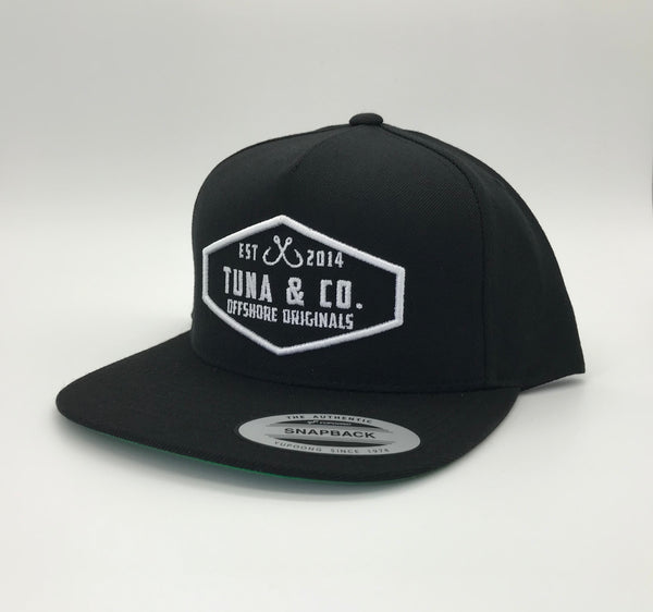 Hooks Snapback Hat (Black) - Tuna & Company