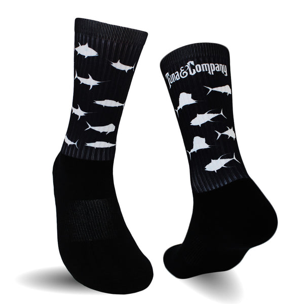 Tuna & Company Performance Socks (Black) - Tuna & Company